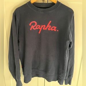 RAPHA-  navy blue Sz M sweatshirt embroidered